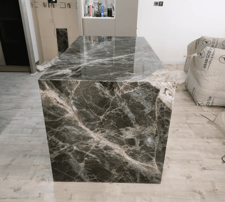 Insulă Granit Green Fusion Lucios