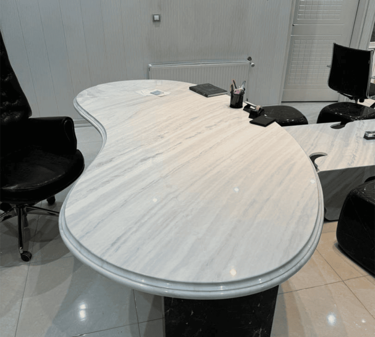Marmură Azna White Masă (6)