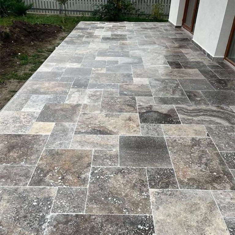 Travertin Classic Silver Antichizat placi 3